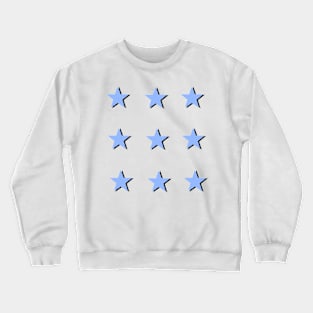 Little Blue Stars Crewneck Sweatshirt